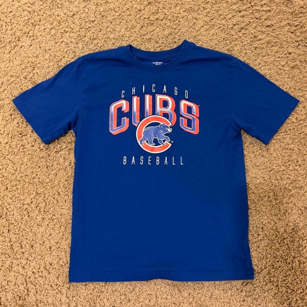 Genuine Merchandise Chicago Cubs Baseball T-Shirt Youth L 14/16 Royal Blue MLB